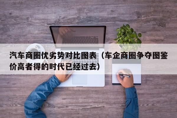 汽车商圈优劣势对比图表（车企商圈争夺图鉴价高者得的时代已经过去）